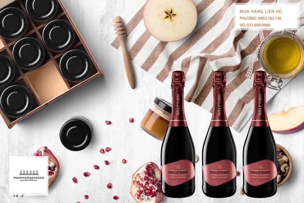 Rượu vang nổ Ý Rocca Dei Forti Rosso Dolce Rượu vang nổ Ý Rocca Dei Forti Rosso Dolce cho bữa tráng miệng