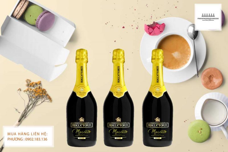 Rượu vang nổ Ý Rocca dei Forti cho các bữa tiệc nhẹ Rượu vang nổ Ý Rocca dei Forti Moscato cho các bữa tiệc nhẹ