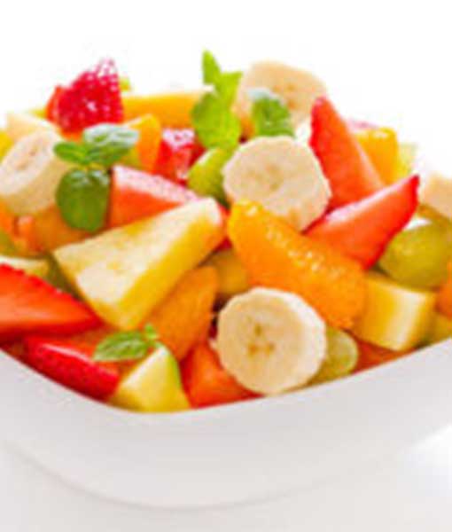 Salad Hoa Qua Va Rocca Dei Forti Salad hoa quả và rượu vang Rocca dei Forti Moscato