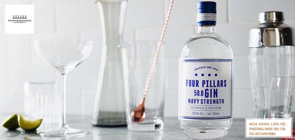 Hình ảnh Rượu Four Pillars Navy Strength Gin 