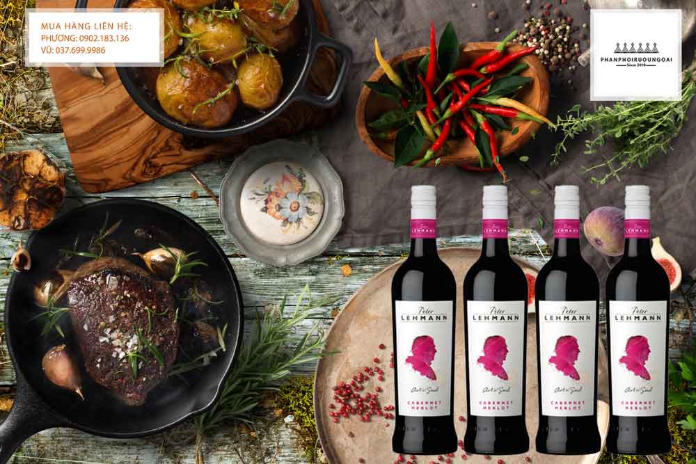 Rượu vang Peter Lehmman Art 'N' Soul Cabernet Merlot và các món thịt Rượu vang Peter Lehmman Art 'N' Soul Cabernet Merlot và các món thịt