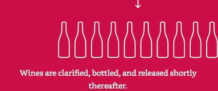 Rượu được làm trong và sau đó được đem đi đóng chai sau 1 thời gian