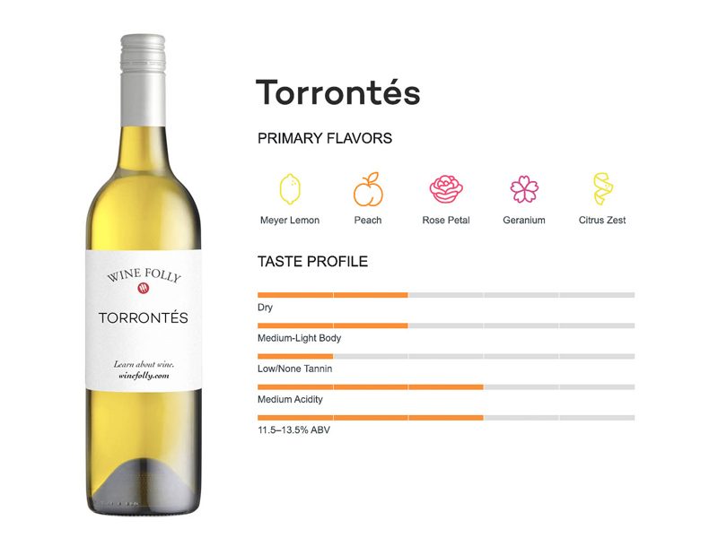 giống nho rượu Torrontes từ Argentina Thông tin về hương vị giống nho rượu Torrontes từ Argentina