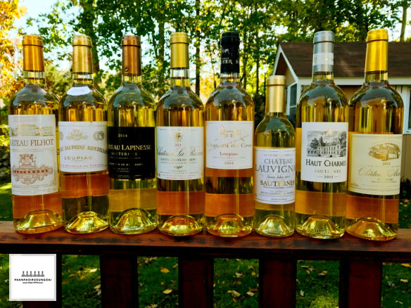 Các loại rượu vang Sauternais Các loại rượu vang ngọt Sauternais Pháp