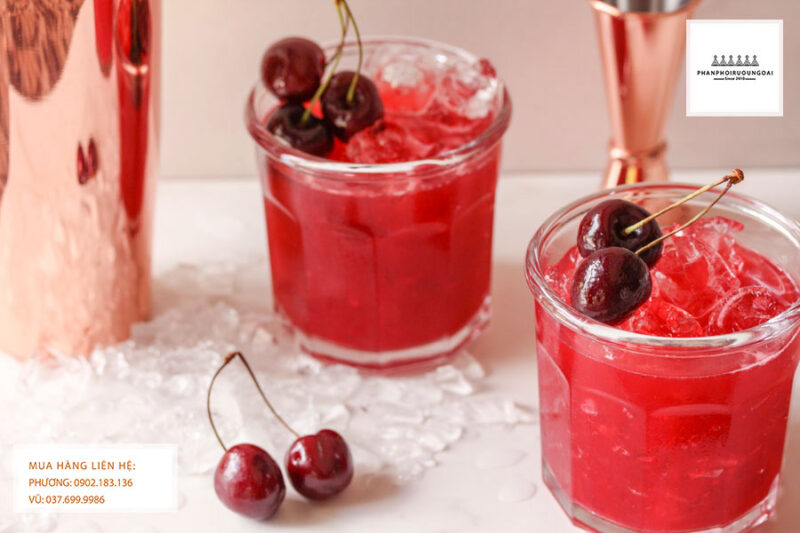 Cocktail Cherry Sour từ rượu Bols Cherry Brandy 