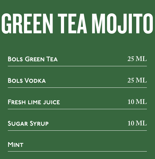 Công thức làm Cocktail Green Tea Mojito 