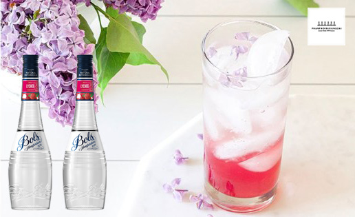 Cocktail Lychee Rickey từ rượu Bols Lychee 