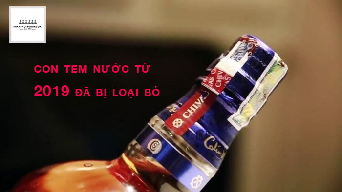 Con tem nước từ năm 2019 của Chivas 18 thật đã bị loại bỏ