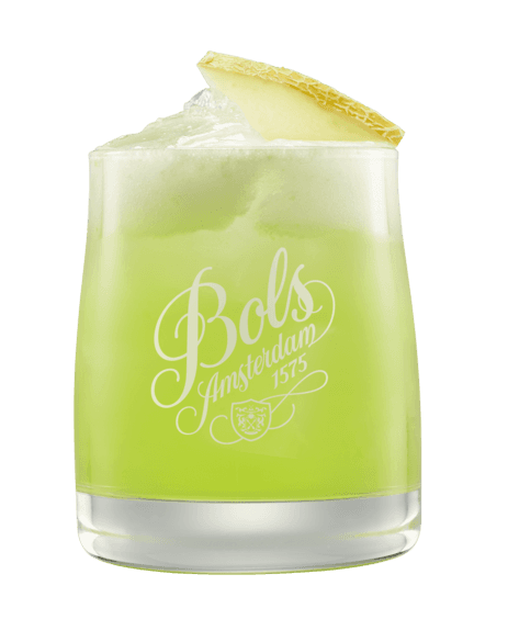 Ly cocktail Melon Sour từ rượu Bols Melon 