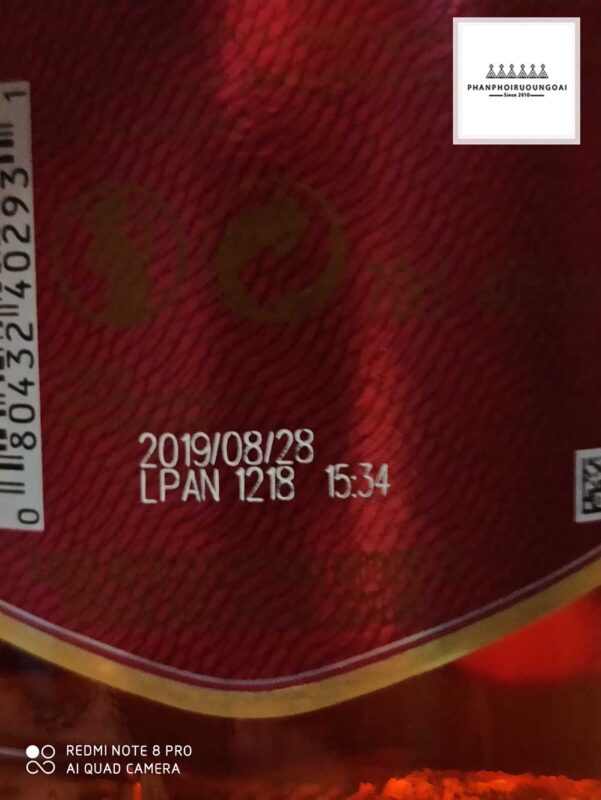 Mã code trên thân chai rượu Chivas 12 Mã code trên thân chai rượu Chivas 12