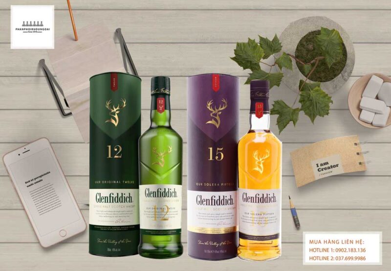 Rượu Glenfiddich 12 Mẫu chai mới được ra mắt trong năm 2020 của nhà Glenfiddich