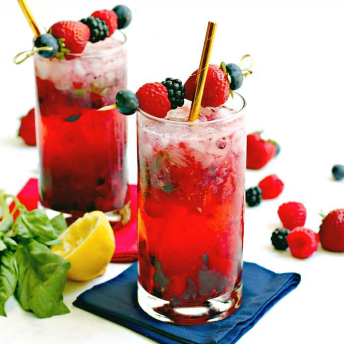 Một phong cách khác của Vanilla Berry Crush Cocktail 