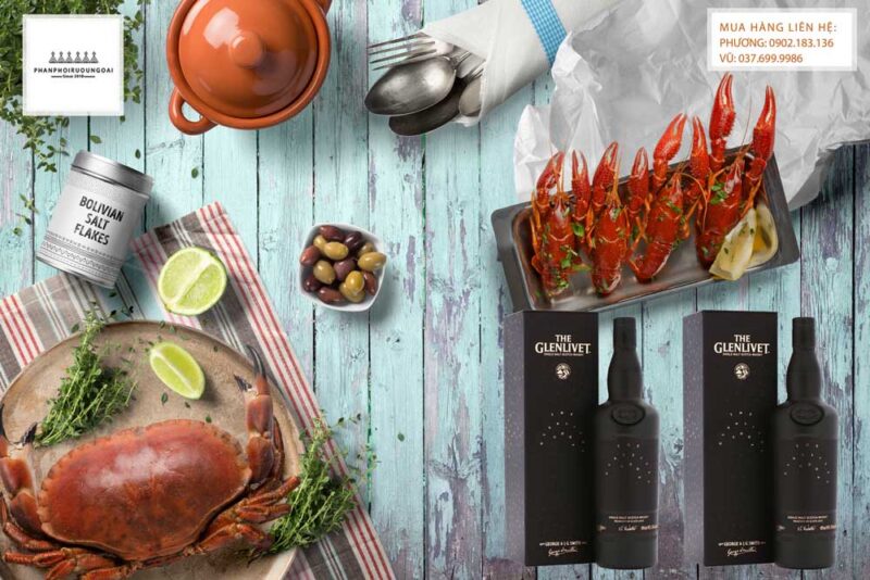 Rượu Glenlivet Code và bữa tiệc hải sản sang trọng Rượu Glenlivet Code và bữa tiệc hải sản sang trọng