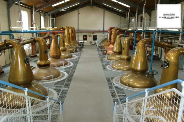 Tĩnh đồng trưng cất rượu Glenfiddich