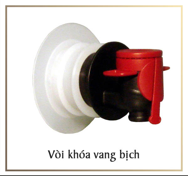 Vòi khoá của rượu vang bịch