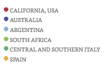 Khu vực Cabernet Sauvignon thời tiết ấm áp Khu vực thời tiết ấm của Cabernet Sauvignon