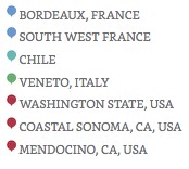 Phân bố vùng cho anh đào đen, violet và nguyệt quế