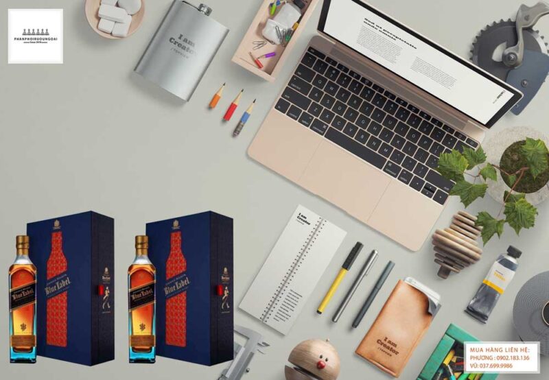 Ảnh rượu Johnnie Walker Blue Label hộp quà tết 2021