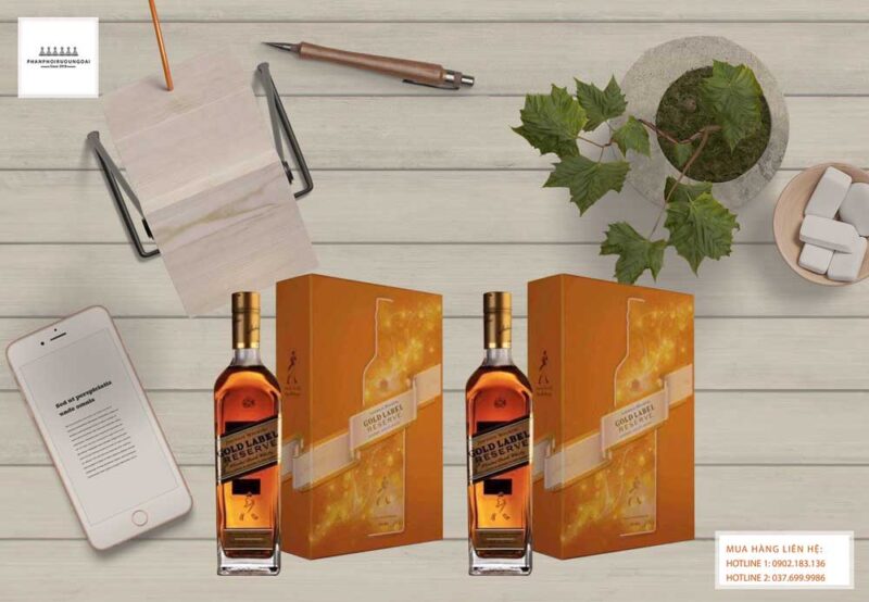 Rượu Johnnie Walker Gold Label Reserve hộp quà tết 2021 Ảnh Rượu Johnnie Walker Gold Label Reserve hộp quà tết 2021