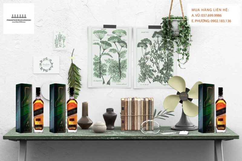 Ảnh Rượu Johnnie Walker Green Label hộp quà tết 2021