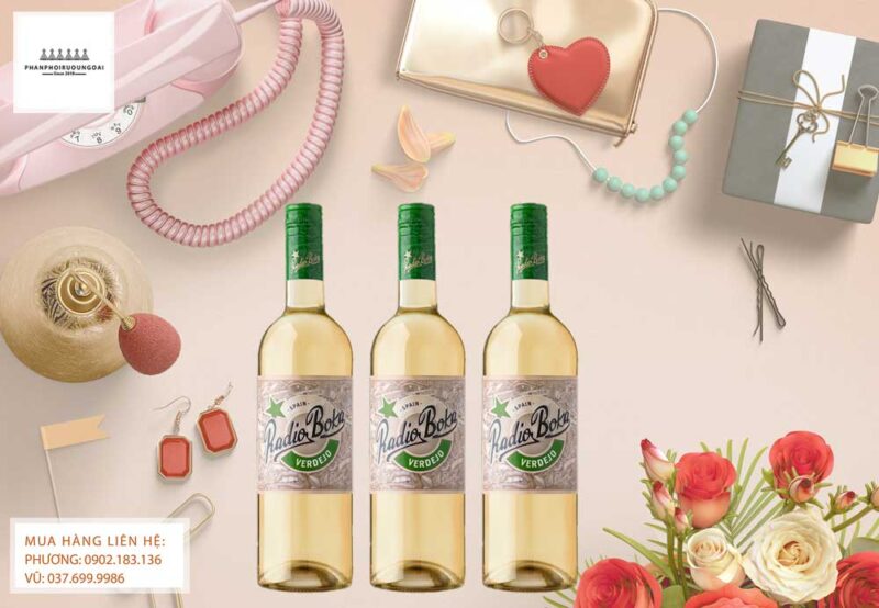 Rượu vang Tây Ban Nha Radio Boka Verdejo Ảnh Rượu vang Tây Ban Nha Radio Boka Verdejo cho các món hải sản