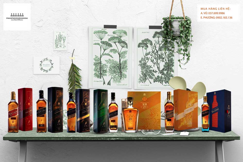 Bộ Sưu tập hộp quà tết 2021 của nhà Johnnie Walker cho thị trường biếu tặng