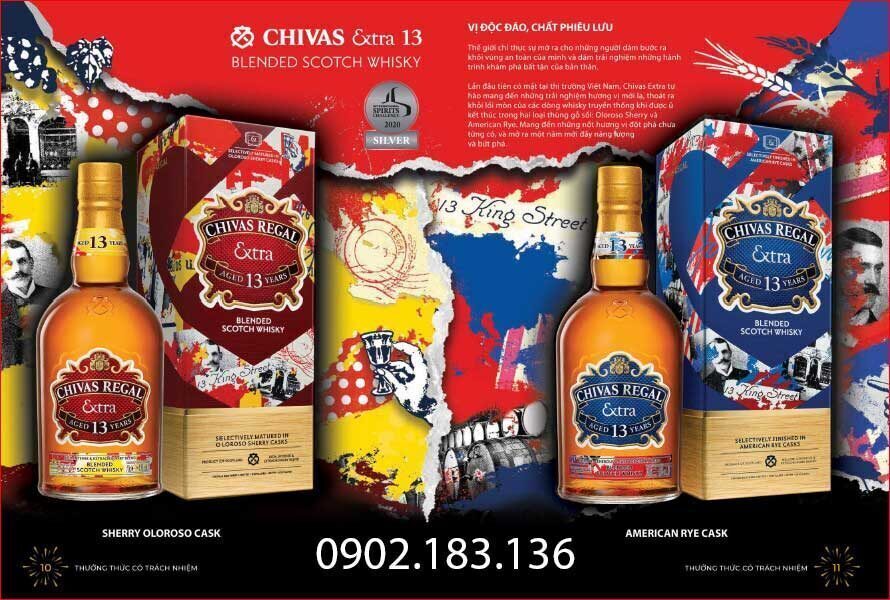 Bộ sưu tập rượu Chivas Extra 13 năm Sherry Cask 