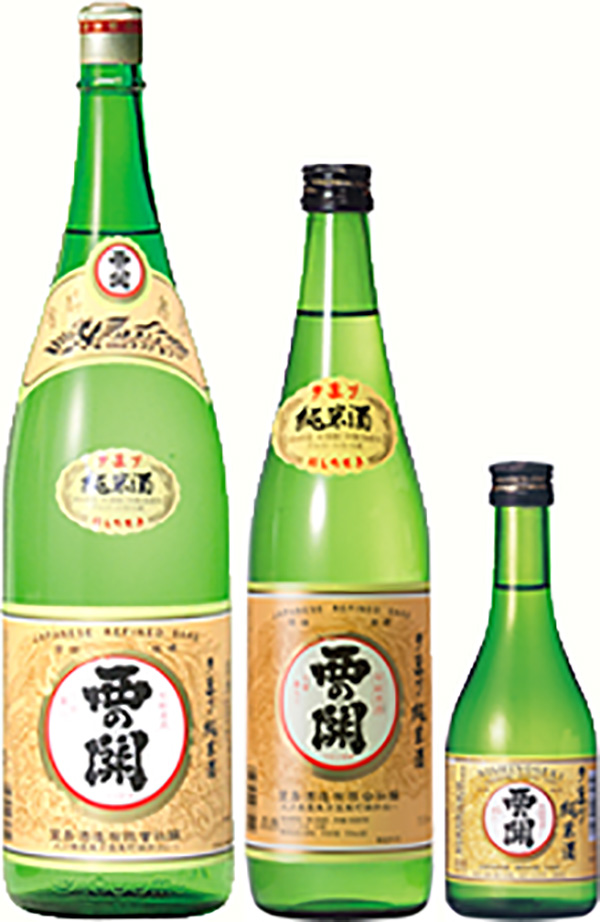 Các loại rượu Sake Nishinoseki Junmai Shu Các loại rượu Sake Nishinoseki Junmai Shu được bán trên thị trường