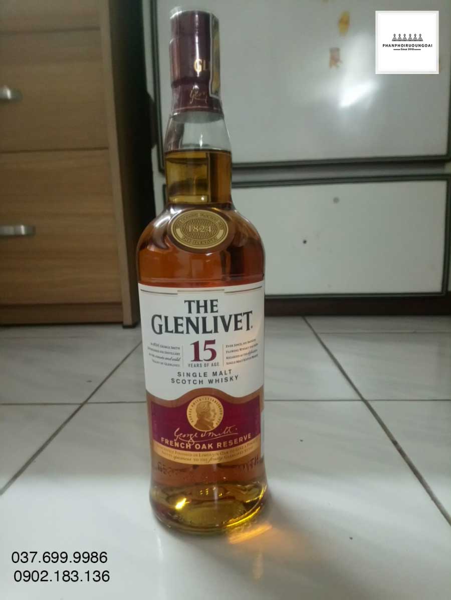 Chai rượu The Glenlivet 15 French Oak Reserve 2021