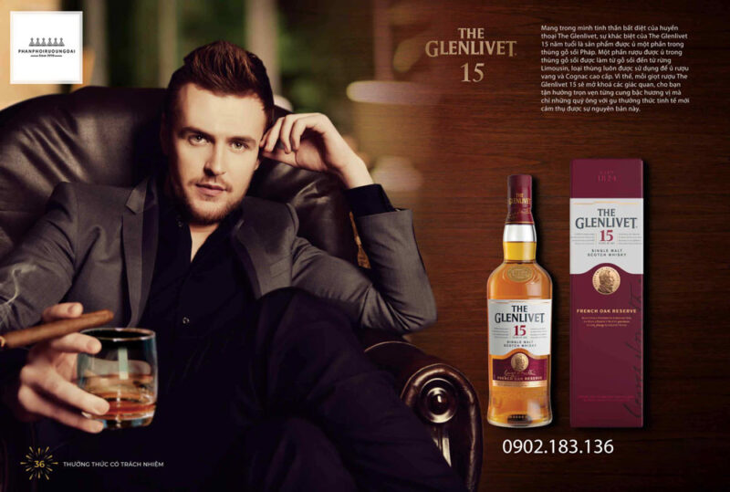 Đẳng cấp quý ông với rượu The Glenlivet 15 năm French Oak