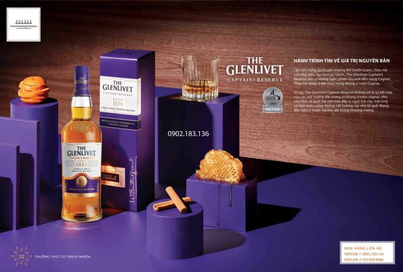 Hành trình về giá trị nguyên bản rượu The Glenlivet 1824 Captain's Reserve Hành trình về giá trị nguyên bản rượu The Glenlivet 1824 Captain's Reserve