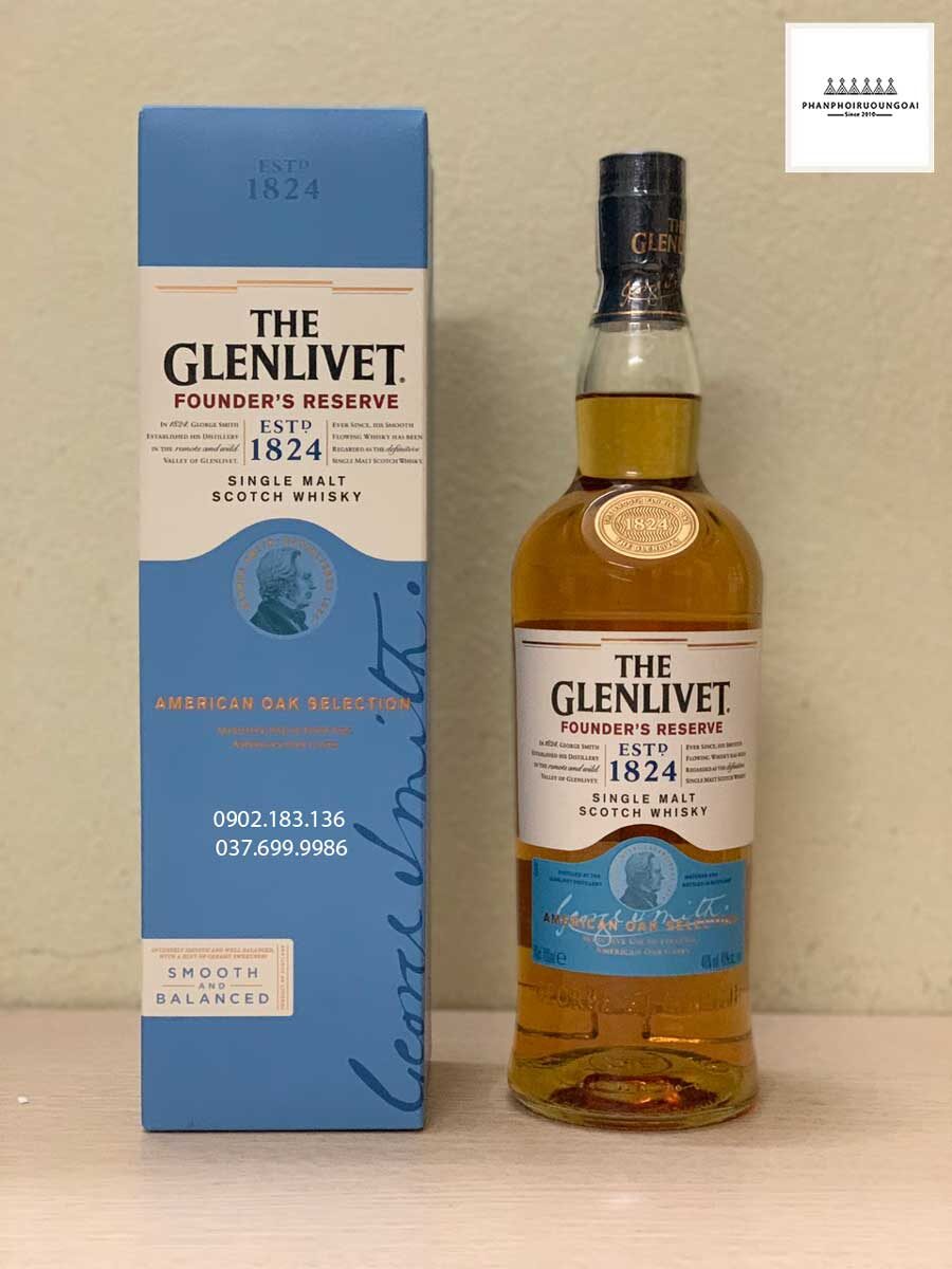 Hình ảnh thực tế rượu The Glenlivet Founder's Reserve năm 2021
