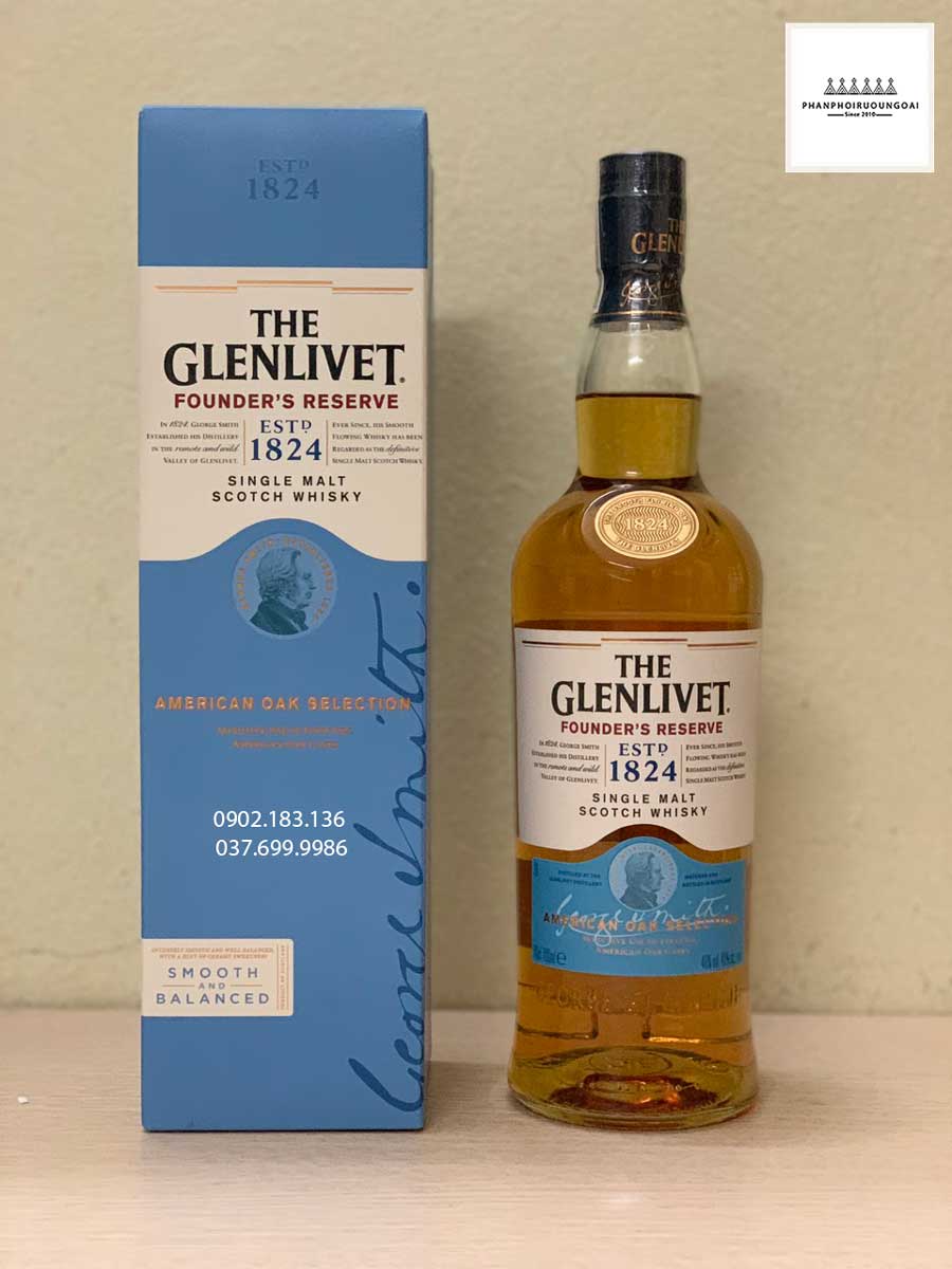 Hình ảnh thực tế rượu The Glenlivet Founder's Reserve năm 2021
