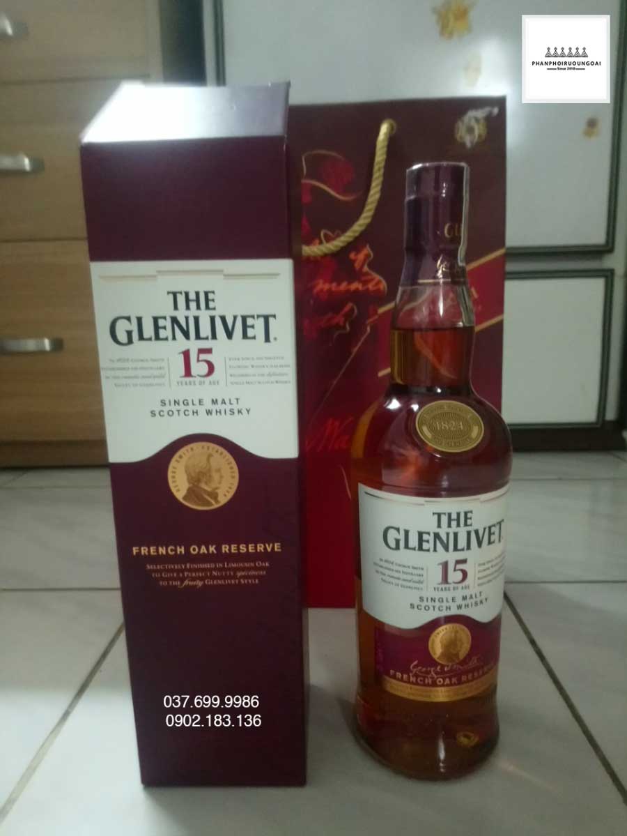 Hình ảnh thực tế rượu The Glenlivet 15 năm French Oak Reserve 2021
