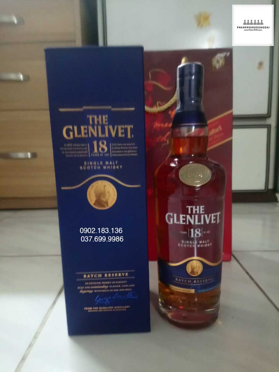 Hình thực tế rượu The Glenlivet 18 năm batch Reserve 2021 