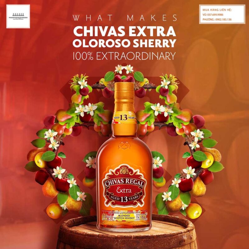 Hương vị tuyệt vời của rượu Chivas Extra Oloroso Sherry cho mùa tết nguyên đán 2021 