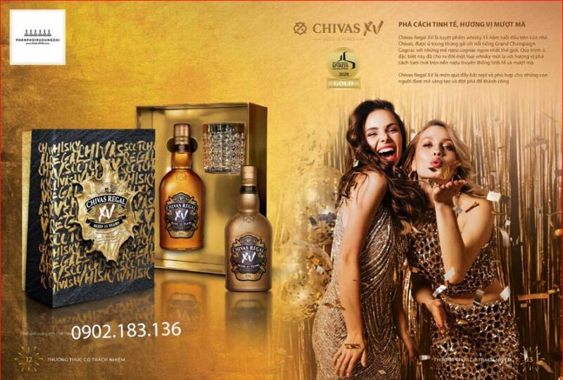 Khám phá hương vị mượt mà của rượu Chivas XV hộp quà tết 2021 