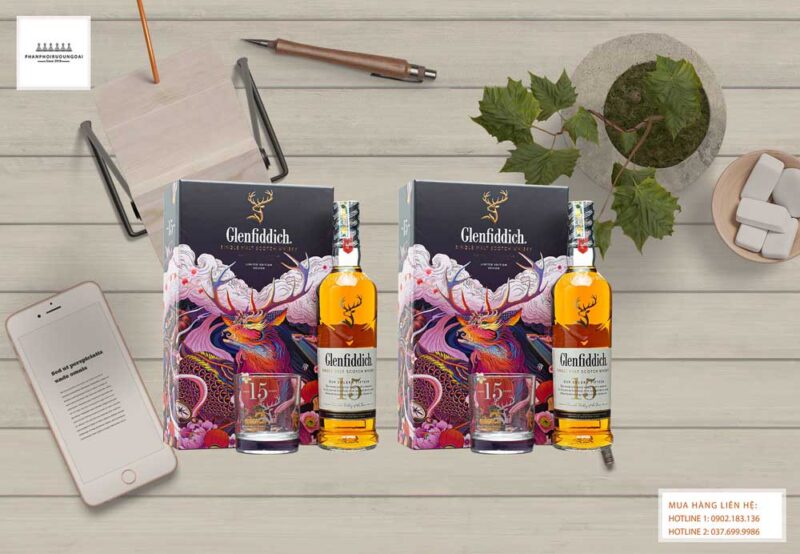 Lịch lãm và sang trọng với rượu Glenfiddich 15 năm hộp quà tết 2021