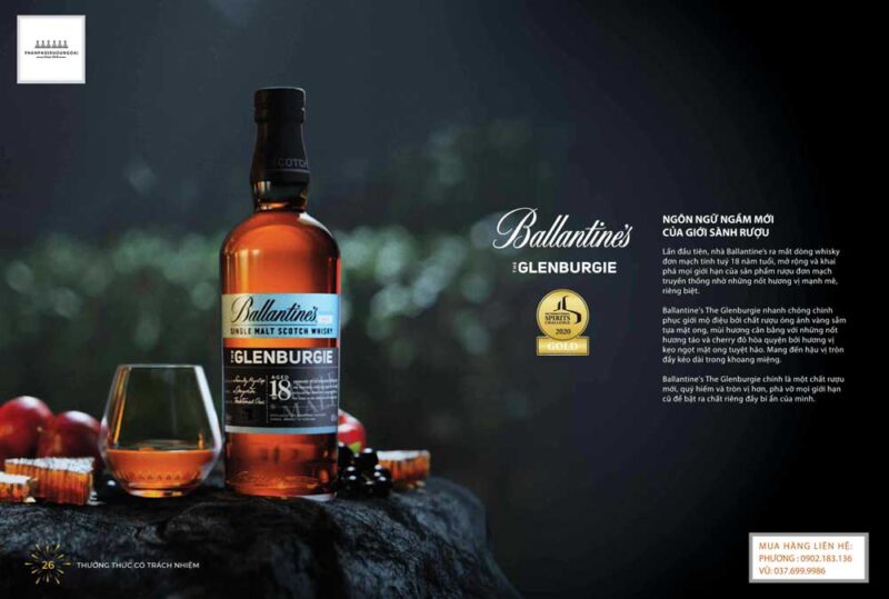 Ngôn ngữ của giới sành điều Ballantine's The Glenburgie 18 năm 