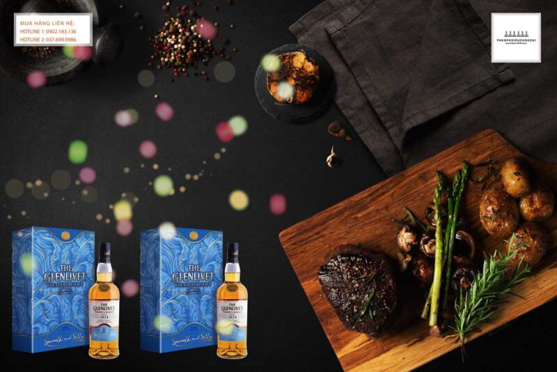 Rượu Glenlivet 1824 Founders Reserve hộp quà tết 2021 Thưởng thức rượu Glenlivet 1824 Founders Reserve hộp quà tết 2021