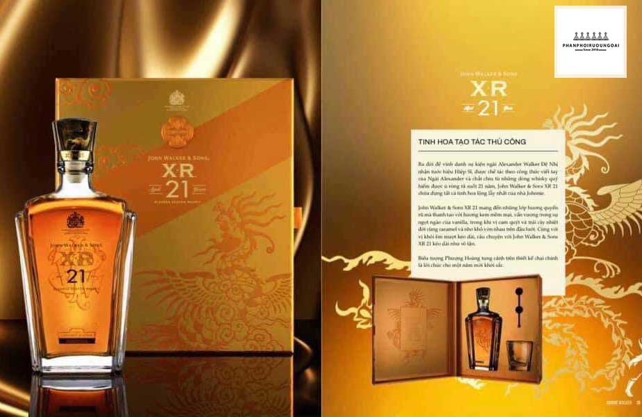 Tuyệt tác thủ công với rượu Johnnie Walker XR 21 hộp quà tết 2021