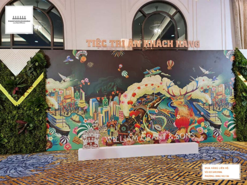 Cổng chào trong tiệc rượu The Glenfiddich trong năm 2021 Cổng chào trong sự kiện ra mắt của rượu The Glenfiddich trong năm 2021