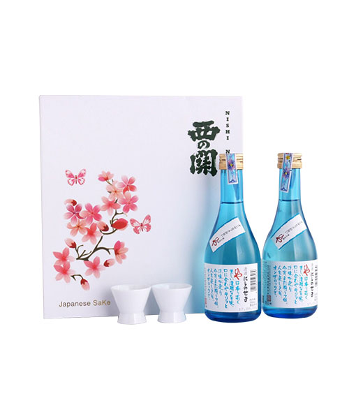 Rượu Sake Nishino Seki Hiya 300 ml hộp quà tết 2021
