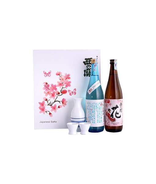 Rượu Sake Nishino Seki hộp tết 2021 set 8 thích hợp cho biếu tặng