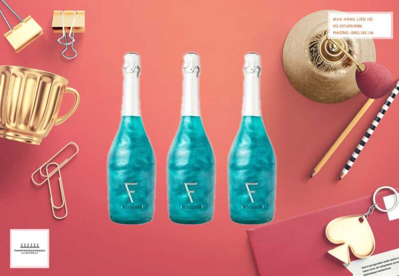 Ảnh Rượu vang Nổ Fogoso Azul xanh món quà tết độc đáo cho năm 2021