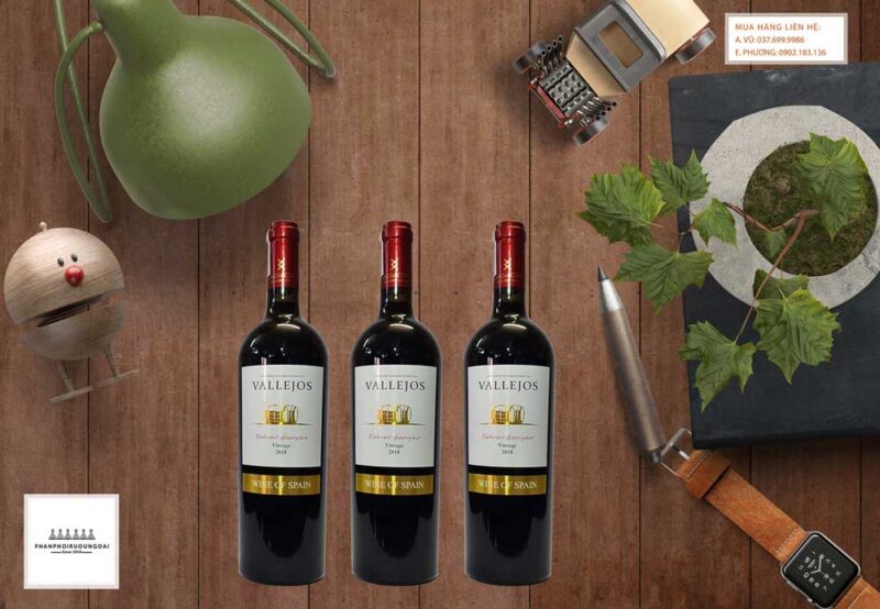 Ảnh Rượu Vang Tây Ban Nha Vallejos Cabernet Sauvignon cho biếu tặng tết 2021