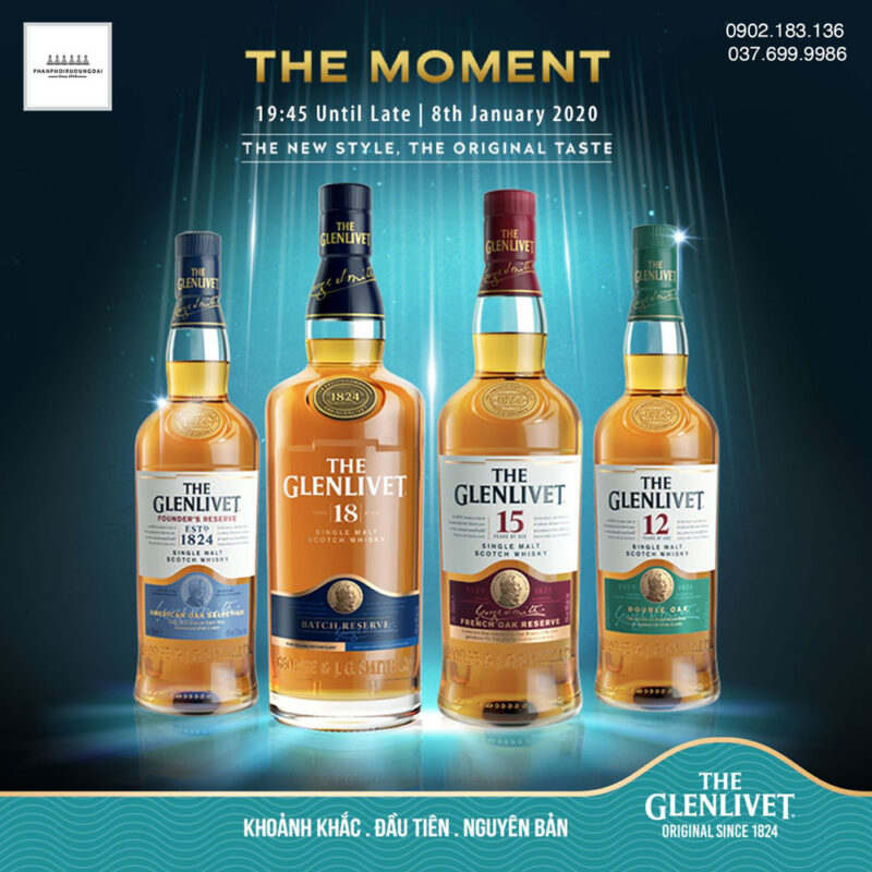 Các loại rượu The Glenlivet cho mùa tết nguyên đán 2022