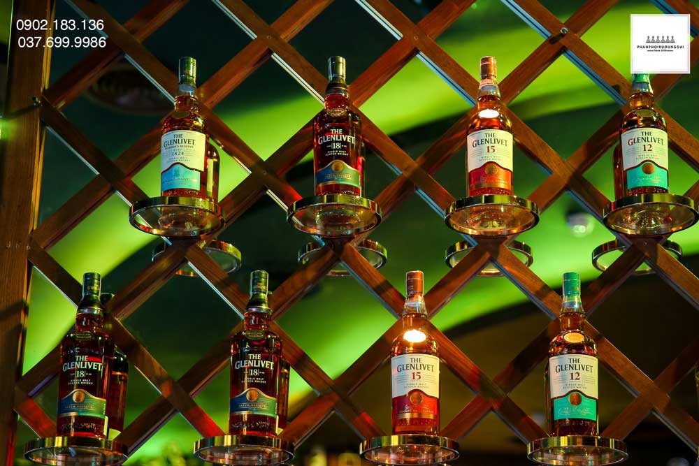 Các loại rượu The Glenlivet trong sự kiện ra mắt sản phẩm mới 2020