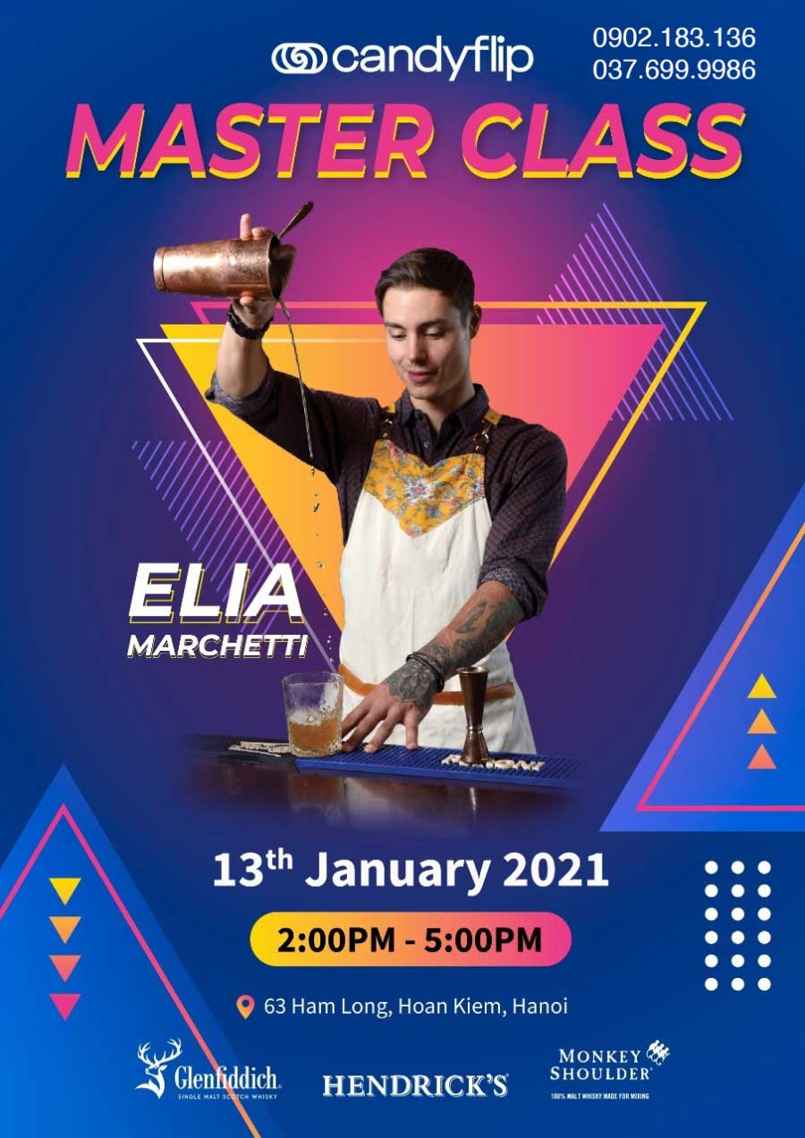Tiệc chia sẻ kiến thức về rượu và khả năng Bartender tại CandyFlip