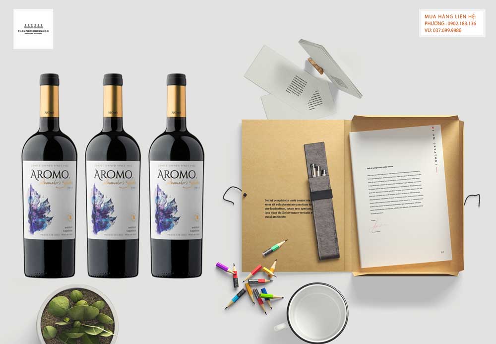 Ảnh Rượu vang Chile Vina Aromo Winemakers selection Marselan Carmenere 